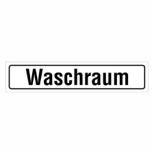 "Waschraum" – Hochwertiges Hinweisschild...