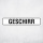 "GESCHIRR" – Hochwertiges Hinweisschild für den Außenbereich 52 x 11 cm
