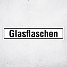 "Glasflaschen" – Hochwertiges...