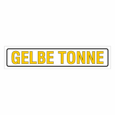 "GELBE TONNE" – Hochwertiges...