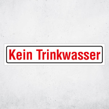 "Kein Trinkwasser" – Hochwertiges...