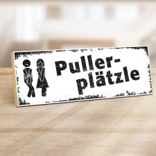 Holzschild "Puller-Plätzle" –...