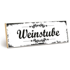 Holzschild "Weinstube" – Dekoschild aus...