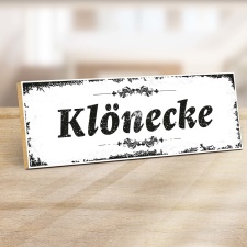 Holzschild "Klönecke" – Dekoschild...
