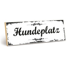 Holzschild "Hundeplatz" – Dekoschild aus...
