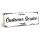 Holzschild "Customer Service" – Dekoschild aus Holz 30x10 cm