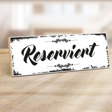 Holzschild "Reserviert" – Dekoschild aus...
