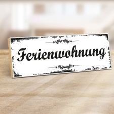 Holzschild "Ferienwohnung" – Dekoschild...