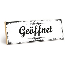 Holzschild "Geöffnet" – Dekoschild...
