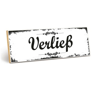 Holzschild "Verließ" – Dekoschild aus Holz 30x10 cm