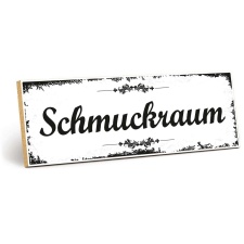 Holzschild "Schmuckraum" – Dekoschild aus...