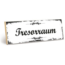 Holzschild "Tresorraum" – Dekoschild aus...