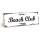 Holzschild "Beach Club" – Dekoschild aus Holz 30x10 cm