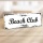Holzschild "Beach Club" – Dekoschild aus Holz 30x10 cm