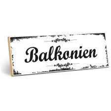 Holzschild "Balkonien" – Dekoschild aus...