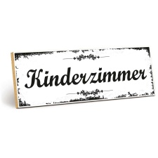 Holzschild "Kinderzimmer" – Dekoschild...