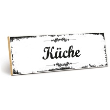 Holzschild "Küche" – Dekoschild aus...