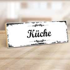 Holzschild "Küche" – Dekoschild aus...