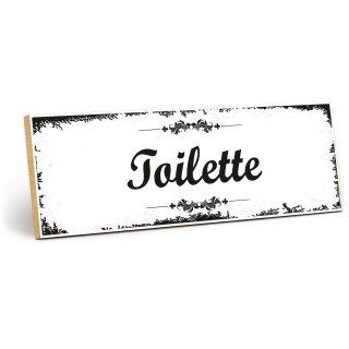 Holzschild "Toilette" – Dekoschild aus Holz 30x10 cm