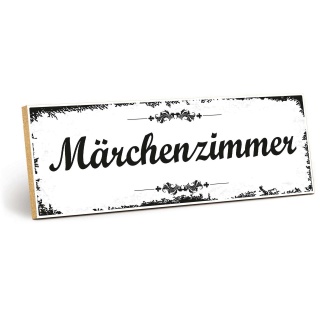 Holzschild "Märchenzimmer" – Dekoschild aus Holz 30x10 cm