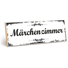 Holzschild "Märchenzimmer" –...