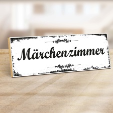 Holzschild "Märchenzimmer" –...