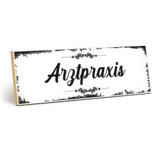 Holzschild "Arztpraxis" – Dekoschild aus...