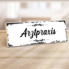 Holzschild "Arztpraxis" – Dekoschild aus...
