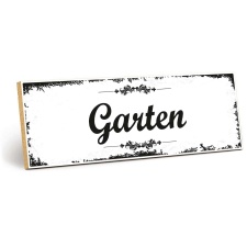 Holzschild "Garten" – Dekoschild aus Holz...