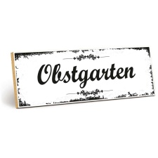 Holzschild "Obstgarten" – Dekoschild aus...