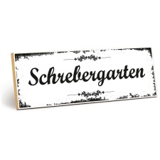 Holzschild "Schrebergarten" – Dekoschild...