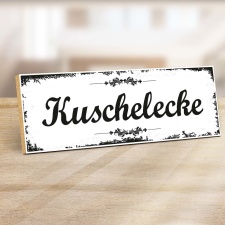 Holzschild "Kuschelecke" – Dekoschild aus...