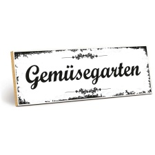 Holzschild "Gemüsegarten" –...