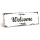 Holzschild "Welcome" – Dekoschild aus Holz 30x10 cm