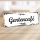Holzschild "Gartencafé" – Dekoschild aus Holz 30x10 cm