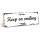 Holzschild "Keep on smiling" – Dekoschild aus Holz 30x10 cm