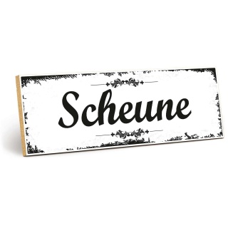 Holzschild "Scheune" – Dekoschild aus Holz 30x10 cm