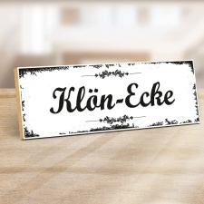 Holzschild "Klön-Ecke" – Dekoschild...