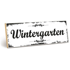 Holzschild "Wintergarten" – Dekoschild...