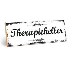 Holzschild "Therapiekeller" – Dekoschild...