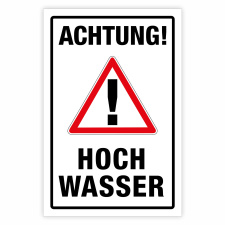 "Achtung Hochwasser" – Hochwertiges...