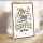 Holzschild"Life begins after coffee" – Dekoschild aus Holz 20x30 cm inkl. Wandhalterung