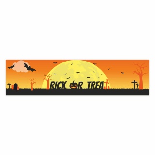 "Trick or treat" – Hochwertiger PVC-Banner für den Außenbereich