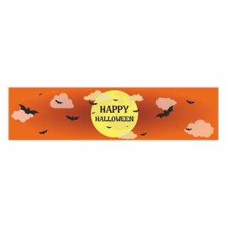 "Happy Halloween" – Hochwertiger PVC-Banner für den Außenbereich