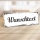 Deko-Holzschild mit Wunschtext 30 x 10 cm inkl. Wandhalterung