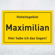 Ortschild mit Wunschtext – Ihre individuelle...