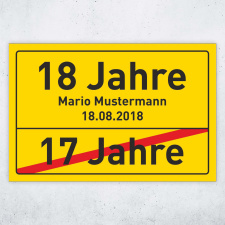 Ortschild mit Wunschtext – Ihre individuelle...