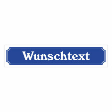 Straßenschild mit Wunschtext – 52x11 cm...
