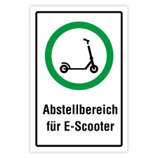 "Abstellbereich für E-Scooter" –...