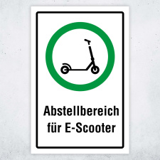 "Abstellbereich für E-Scooter" –...